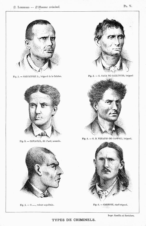 Connected to the idea of atavistic characteristics is the idea of degeneration. According to Lombroso, offenders have certain physical and mental characteristics of primitive humans, and they commit crime because of these biological abnormalities.